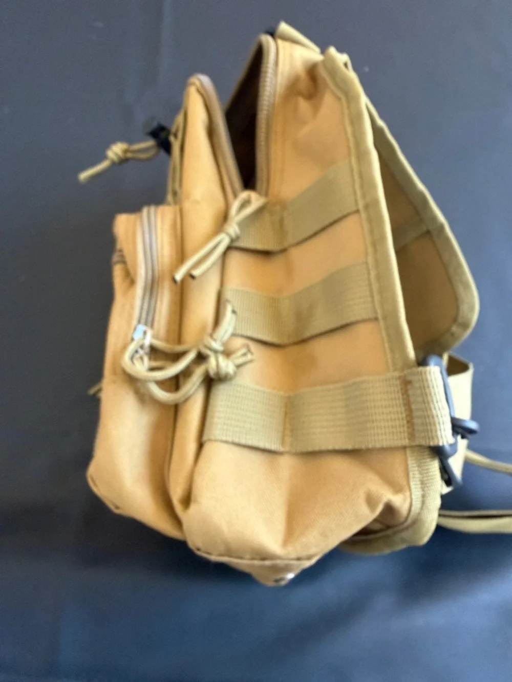 RockCobbler 11.0 Tactical Mini Backpack Crossbody MOLLE Utility Bag Tan Like New